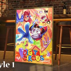 The Amazing Digital Circus  Poster Meaningful Gift For Family Gift For Boyfriend Valentine Gift Birthday Gift Holiday Gift