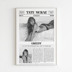 Tate McRae Retro Poster Meaningful Gift For Family Gift For Boyfriend Valentine Gift Birthday Gift Holiday Gift