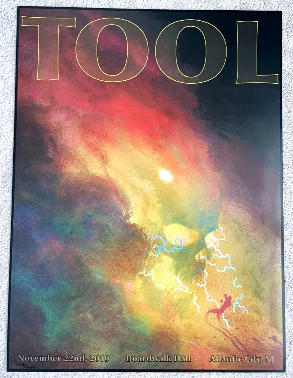 Tool Band Concert Tour Poster Atlantic City AC November 22, 2019 Meaningful Gift For Family Gift For Boyfriend Valentine Gift Birthday Gift Holiday Gift