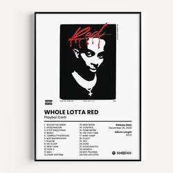 Playboi Carti Cover Poster Set of 3, Rap Classics Poster, Hip Hop Poster Meaningful Gift For Family Gift For Boyfriend Valentine Gift Birthday Gift Holiday Gift
