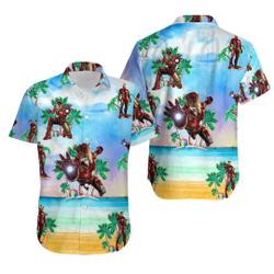 Iron Man Hawaiian Shirt Gift For Your Girlfriend Boyfriend Gift For Love Gift For Friend Best Valentine Present Holiday Gift