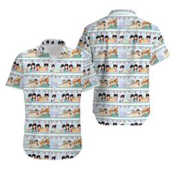 It's a small world dolls inspired short sleeved button down shirt Gift For Your Girlfriend Boyfriend Gift For Love Gift For Friend Best Valentine Present Holiday Gift