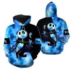 Jack And Sally Couple Hoodies, Her Jack His Sally Couple Hoodie