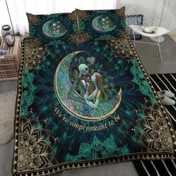 Jack and Sally Couple Bedding Set , Nightmare Before Christmas Duvet CoverGift For Your Girlfriend Boyfriend Gift For Love Gift For Friend Best Valentine Present Holiday Gift