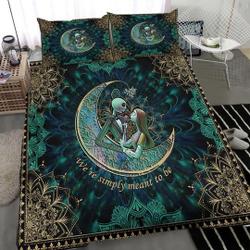Jack Skellington And Sally couple Bedding Set Gift For Your Girlfriend Boyfriend Gift For Love Gift For Friend Best Valentine Present Holiday Gift
