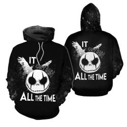 Jack Skellington Bad Moms All Over Printed Hoodie