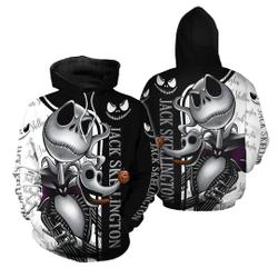 Jack Skellington Disney 3D Hoodie