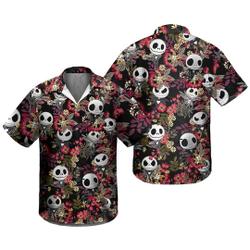 Jack Skellington Hawaiian Shirt, Jack Skellington Summer Shirt Gift For Your Girlfriend Boyfriend Gift For Love Gift For Friend Best Valentine Present Holiday Gift