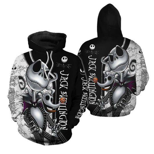 Jack Skellington Pullover Hoodie, Skellington