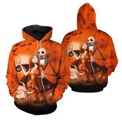 Jack Skellington & Sally The Nightmare All Over Print Hoodie