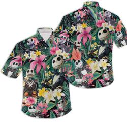 Jack Skellington Tropical Hawaiian Shirt Gift For Your Girlfriend Boyfriend Gift For Love Gift For Friend Best Valentine Present Holiday Gift