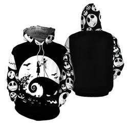Jack Skellington Unisex Pullover 3D Hoodie All Over Print