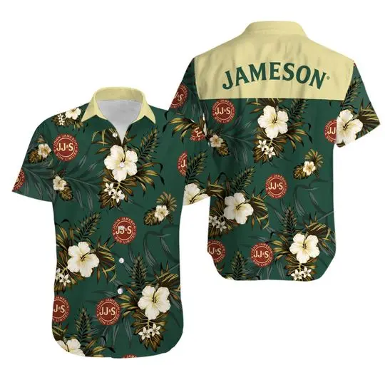Jameson Irish Whiskey Hawaiian Shirt Gift For Your Girlfriend Boyfriend Gift For Love Gift For Friend Best Valentine Present Holiday Gift
