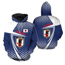 Japan Flag Pattern Sport Soccer Team, World Cup 2022 Qatar Champions 3D Hoodie