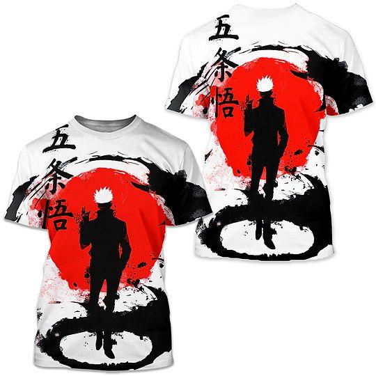 Japanese Anime Jujutsu Satoru 3D T Shirt Meaningful Gift For Family Gift For Boyfriend Valentine Gift