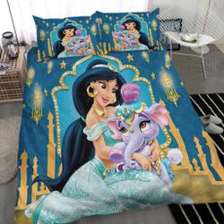 Jasmine Princess Disney Bedding Set | Disney Graphic CartoonGift For Your Girlfriend Boyfriend Gift For Love Gift For Friend Best Valentine Present Holiday Gift