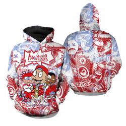 JD 6 Red Oreo - Mac Tommy Miller - Red Oreo 6s Matching 3D Hoodie