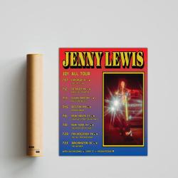 Jenny Lewis Adds 2023 U.S. Tour Poster Meaningful Gift For Family Gift For Boyfriend Valentine Gift Birthday Gift Holiday Gift