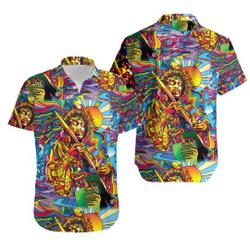 Jimi Hendrix Hawaiian Shirt Gift For Your Girlfriend Boyfriend Gift For Love Gift For Friend Best Valentine Present Holiday Gift