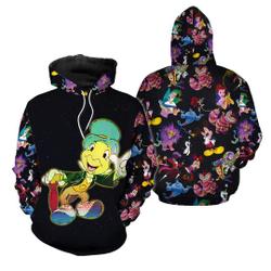 Jiminy Cricket Galaxy Night Sky Patterns Hoodie
