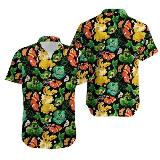 Jolteon PKM Hawaiian Shirt Gift For Your Girlfriend Boyfriend Gift For Love Gift For Friend Best Valentine Present Holiday Gift