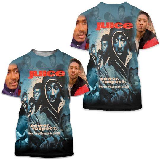 Juice Movie Shirt Tupac Queen Latifah Samuel L. Jackson Omar Epps Jermaine Hopkins Black Movies 90's Meaningful Gift For Family Gift For Boyfriend Valentine Gift
