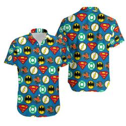 Justice League Universal 3D All Print Hawaiian Shirt Gift For Your Girlfriend Boyfriend Gift For Love Gift For Friend Best Valentine Present Holiday Gift