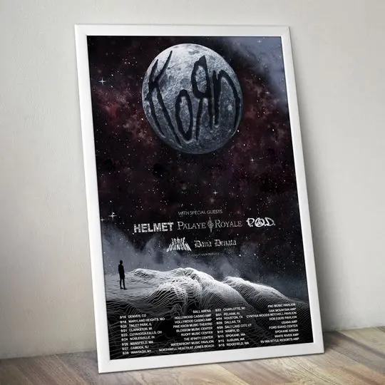 K.o.r.n Evanescence 2022 tour concert poster Meaningful Gift For Family Gift For Boyfriend Valentine Gift Birthday Gift Holiday Gift