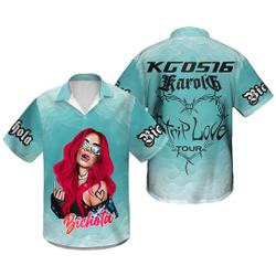 Karol G Hawaiian Shirt Gift For Your Girlfriend Boyfriend Gift For Love Gift For Friend Best Valentine Present Holiday Gift