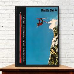 Kastle ski ad Premium Matte Vertical Poster Meaningful Gift For Family Gift For Boyfriend Valentine Gift Birthday Gift Holiday Gift
