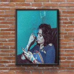 Kehlani Smoking Premium Matte Vertical Poster Meaningful Gift For Family Gift For Boyfriend Valentine Gift Birthday Gift Holiday Gift