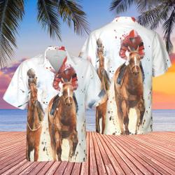 Kentucky Derby Horse Racing 3D Hawaiian Shirt Gift For Your Girlfriend Boyfriend Gift For Love Gift For Friend Best Valentine Present Holiday Gift