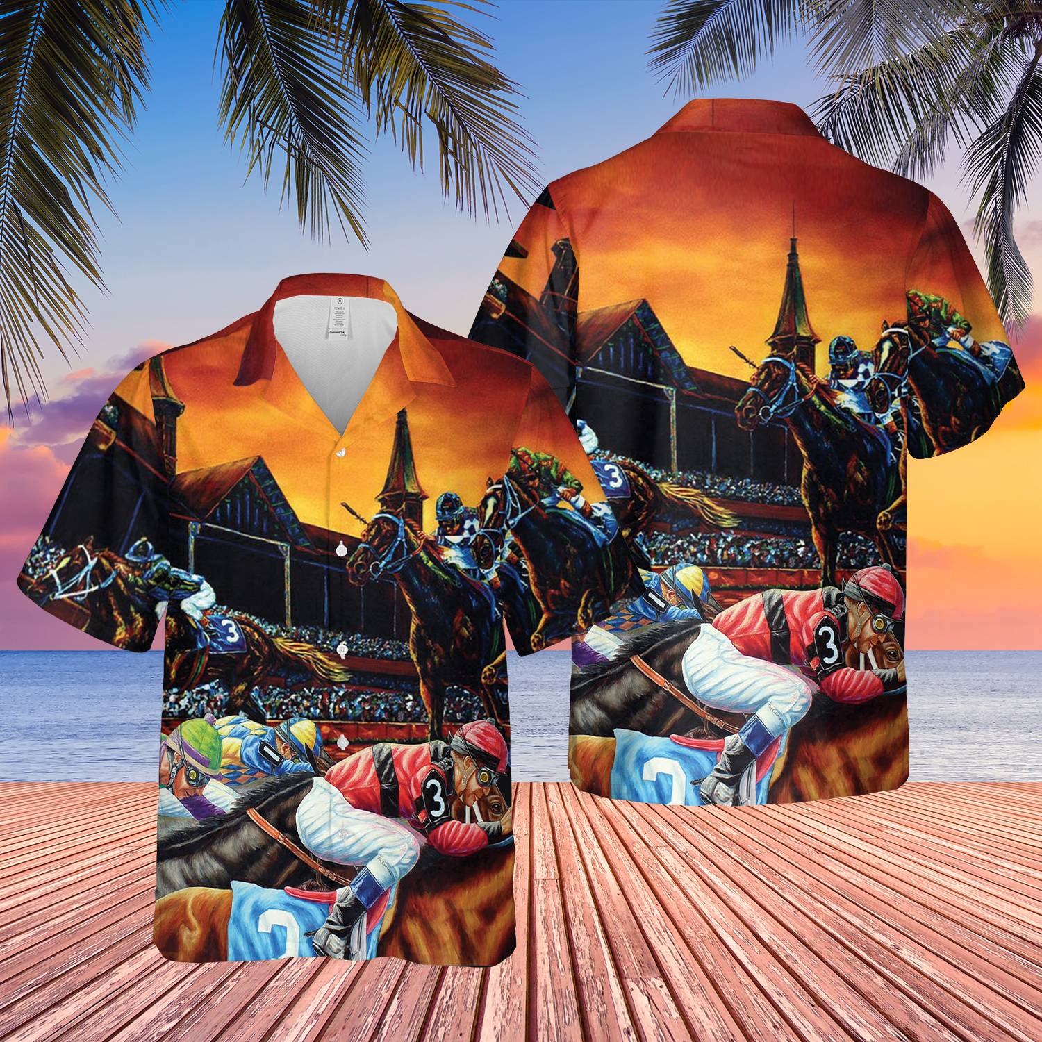 Kentucky Derby Horse Racing Hawaiian Shirt Gift For Your Girlfriend Boyfriend Gift For Love Gift For Friend Best Valentine Present Holiday Gift
