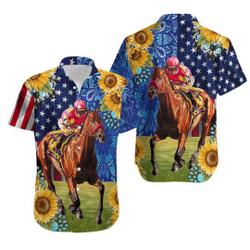 Kentucky Derby Horse Racing Hawaiian Shirt Gift For Your Girlfriend Boyfriend Gift For Love Gift For Friend Best Valentine Present Holiday Gift