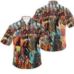 Kentucky Horse Racing Hawaiian Shirt, Kentucky Derby Horse Racing Shirt Gift For Your Girlfriend Boyfriend Gift For Love Gift For Friend Best Valentine Present Holiday Gift