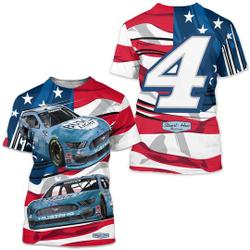 Kevin Harvick 2022 Light Beer Car #4 3D T Shirt Meaningful Gift For Family Gift For Boyfriend Valentine Gift