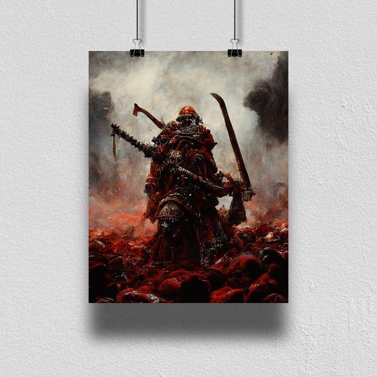 Khorne Berzerker Warhammer 40k Poster Meaningful Gift For Family Gift For Boyfriend Valentine Gift Birthday Gift Holiday Gift
