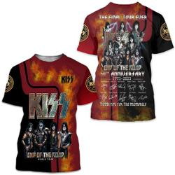 Kiss Band Music 3D Shirt Meaningful Gift For Family Gift For Boyfriend Valentine Gift
