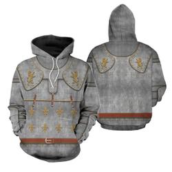 Knight Medieval Suit of Armor 3D All Over Printed Hoodie