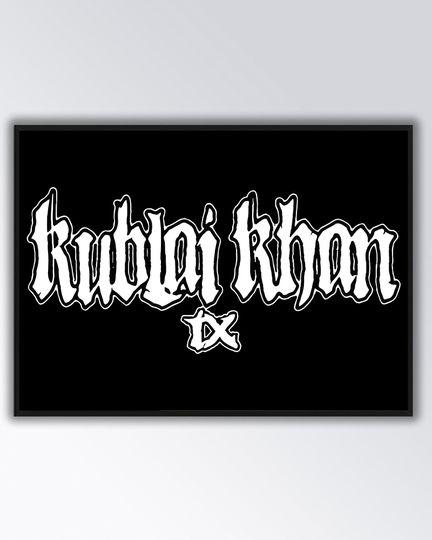 Kublai Khan TX Band designs Premium Matte Poster Meaningful Gift For Family Gift For Boyfriend Valentine Gift Birthday Gift Holiday Gift