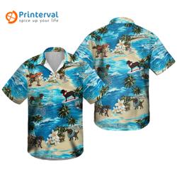 Labrador Retriever Dog Surfing Hawaiian Shirt Gift For Your Girlfriend Boyfriend Gift For Love Gift For Friend Best Valentine Present Holiday Gift