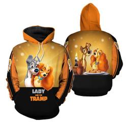 Lady And The Tramp Couple Love Forever Disney Hoodie