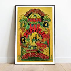 LED ZPELIN 1972 Concert Poster Meaningful Gift For Family Gift For Boyfriend Valentine Gift Birthday Gift Holiday Gift
