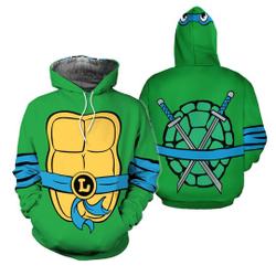 Leonardo Turtle 3D Full Over Print Hoodie