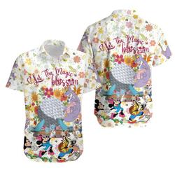 Let The Magic Blossom Disney Epcot Flower And Garden Festival Hawaiian Shirt Gift For Your Girlfriend Boyfriend Gift For Love Gift For Friend Best Valentine Present Holiday Gift