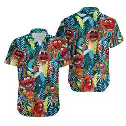 Let's Drum Animal The Muppets Tropical 3D Hawaii Shirt Gift For Your Girlfriend Boyfriend Gift For Love Gift For Friend Best Valentine Present Holiday Gift