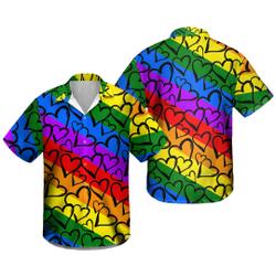 LGBT Couple Hawaiian Shirt Gift For Your Girlfriend Boyfriend Gift For Love Gift For Friend Best Valentine Present Holiday Gift