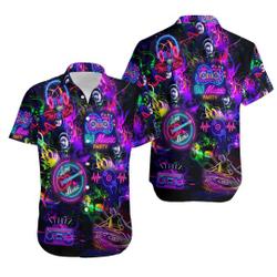 Life is better with DJ neon music party 3D hawaii shirt hawaiian shirt Gift For Your Girlfriend Boyfriend Gift For Love Gift For Friend Best Valentine Present Holiday Gift