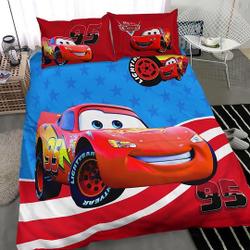 Lightning McQueen Cars Bedding Set Cotton Bedclothes Cartoon Disney Printed Bed Covers BoysHome Decoration