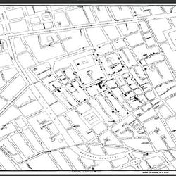 John Snow's Cholera Map (white-on-black) Premium Matte Vertical Poster Meaningful Gift For Family Gift For Boyfriend Valentine Gift Birthday Gift Holiday Gift